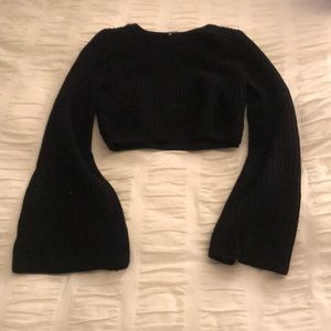 Princess Polly Cropped Knit Sweater